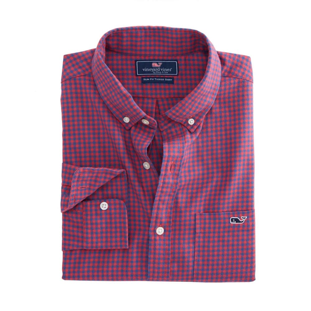 Vineyard Vines Slim Tradewinds Flannel Tucker Shirt Sz. M - Picture 6 of 10